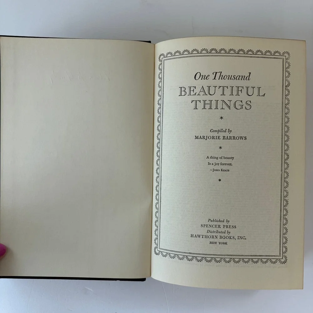 Vintage Black Decorative Books Set The Nazarene 1939 1000 Beautiful Things Gilt